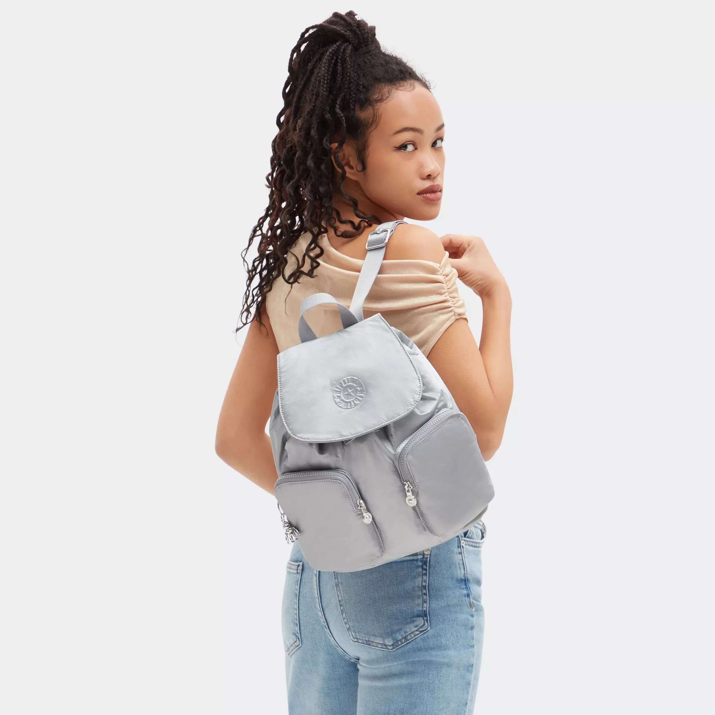 Anto Small Metallic Backpack - Image 2