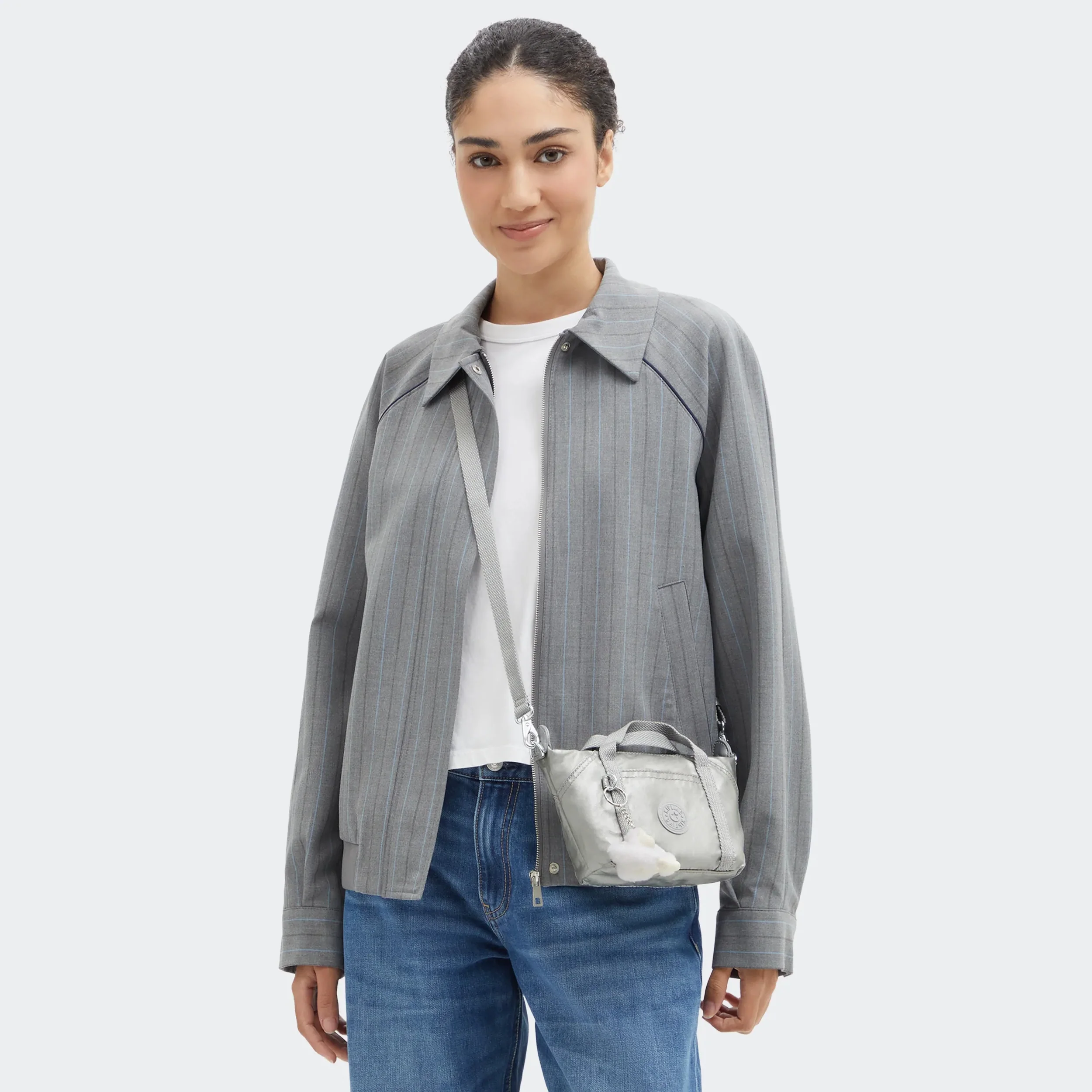 Art Compact Metallic Crossbody Bag - Image 8