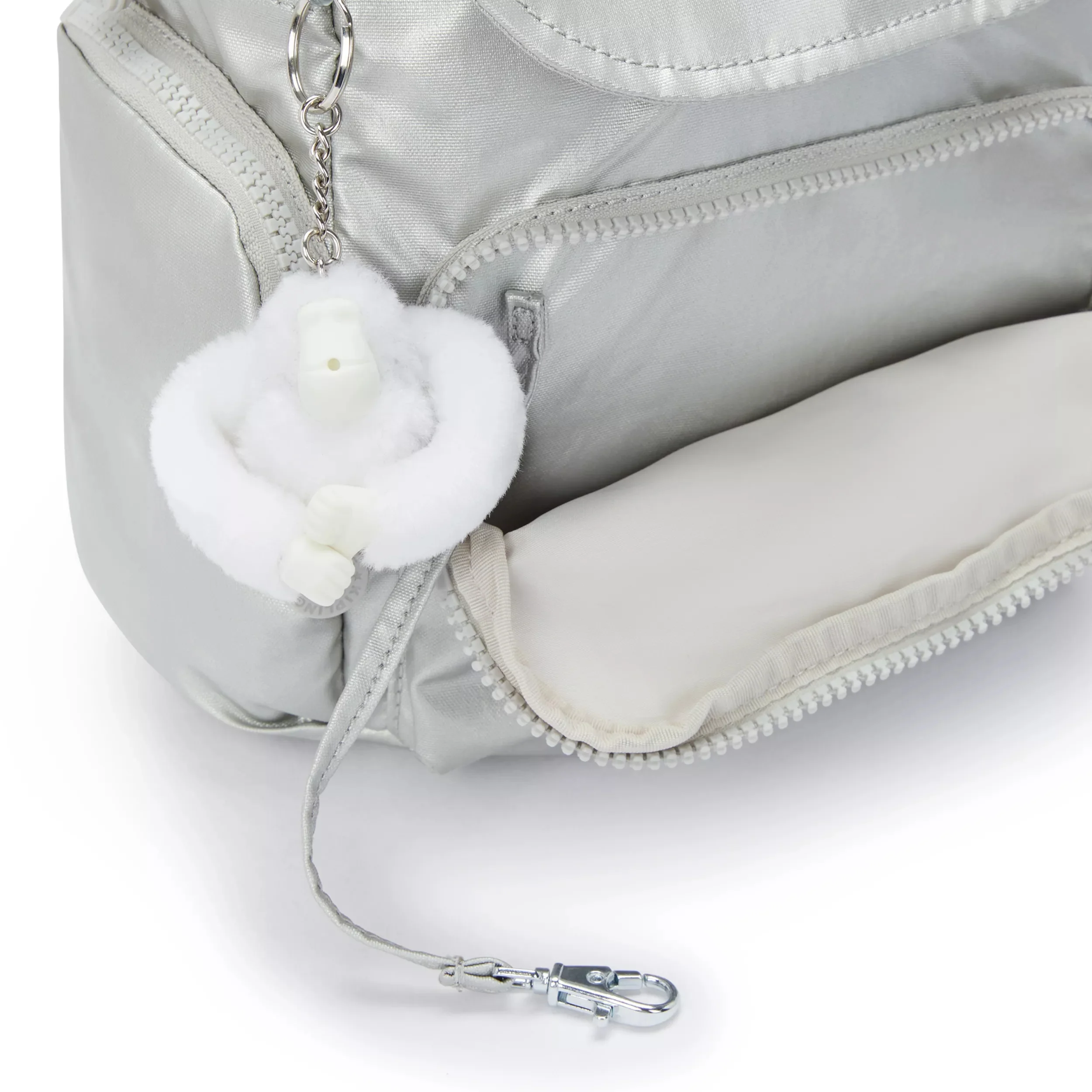 City Zip Mini Metallic Backpack - Image 8
