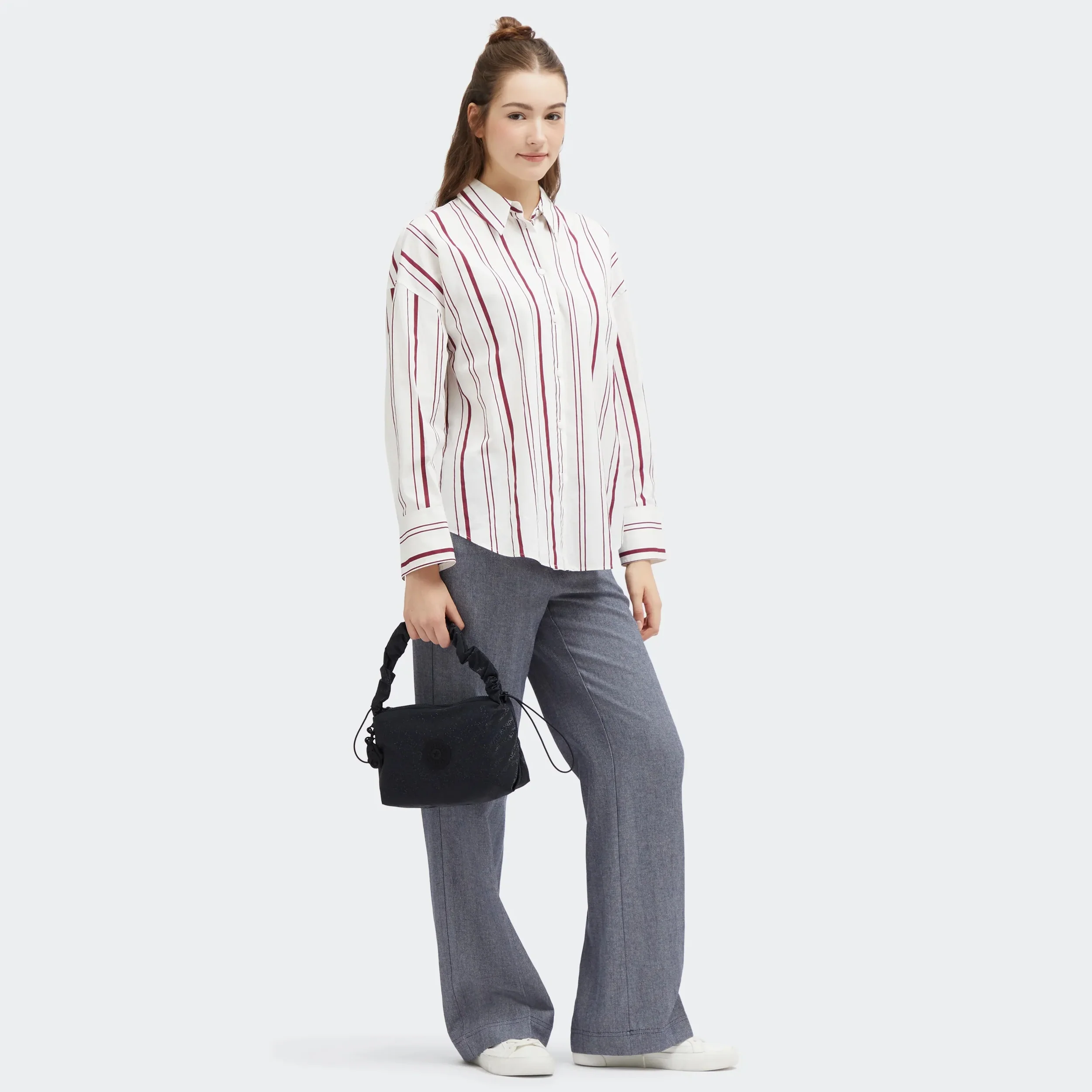 Eleni Smooth Satin Shoulder Bag - Image 2