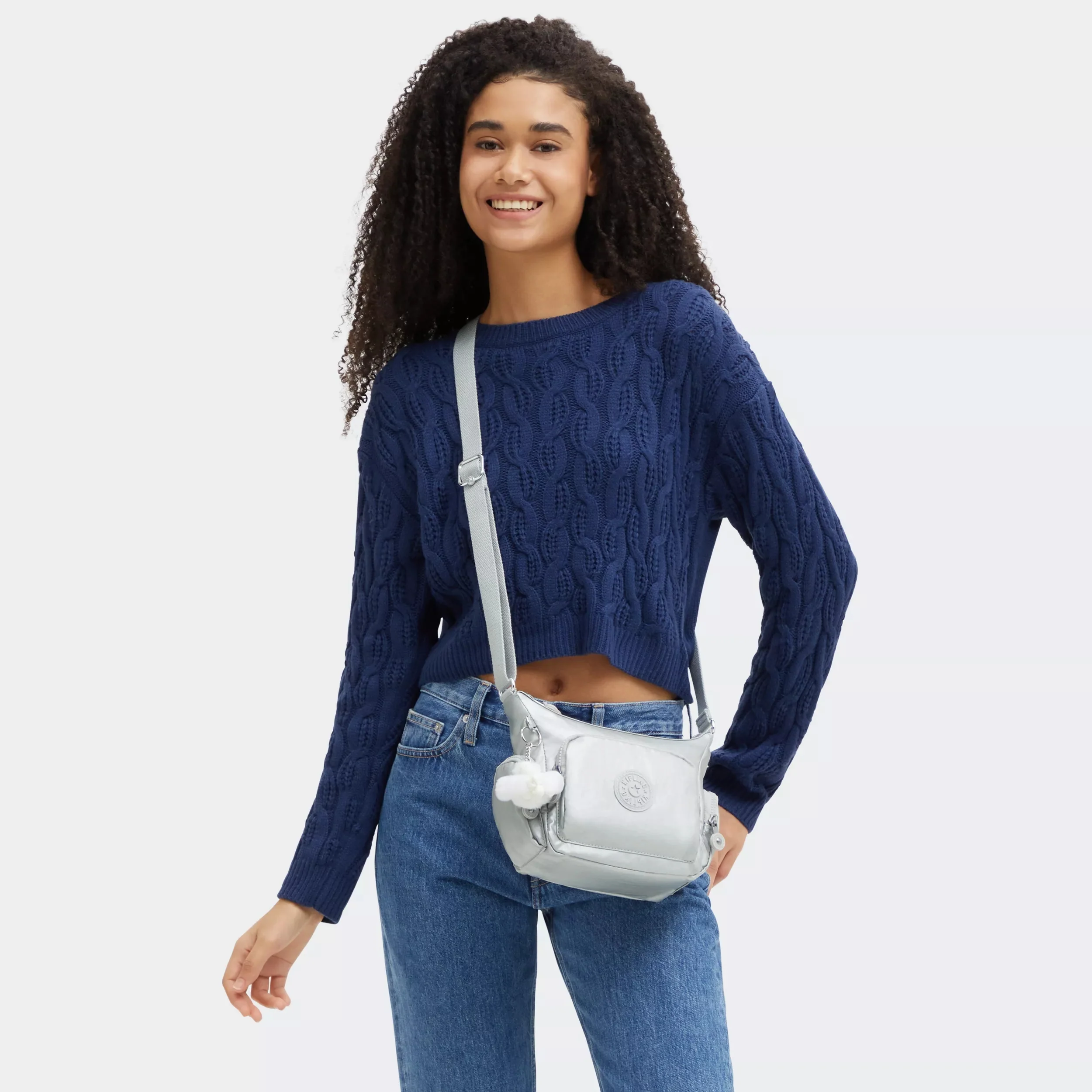 Gabbie Mini Metallic Crossbody Bag - Image 7