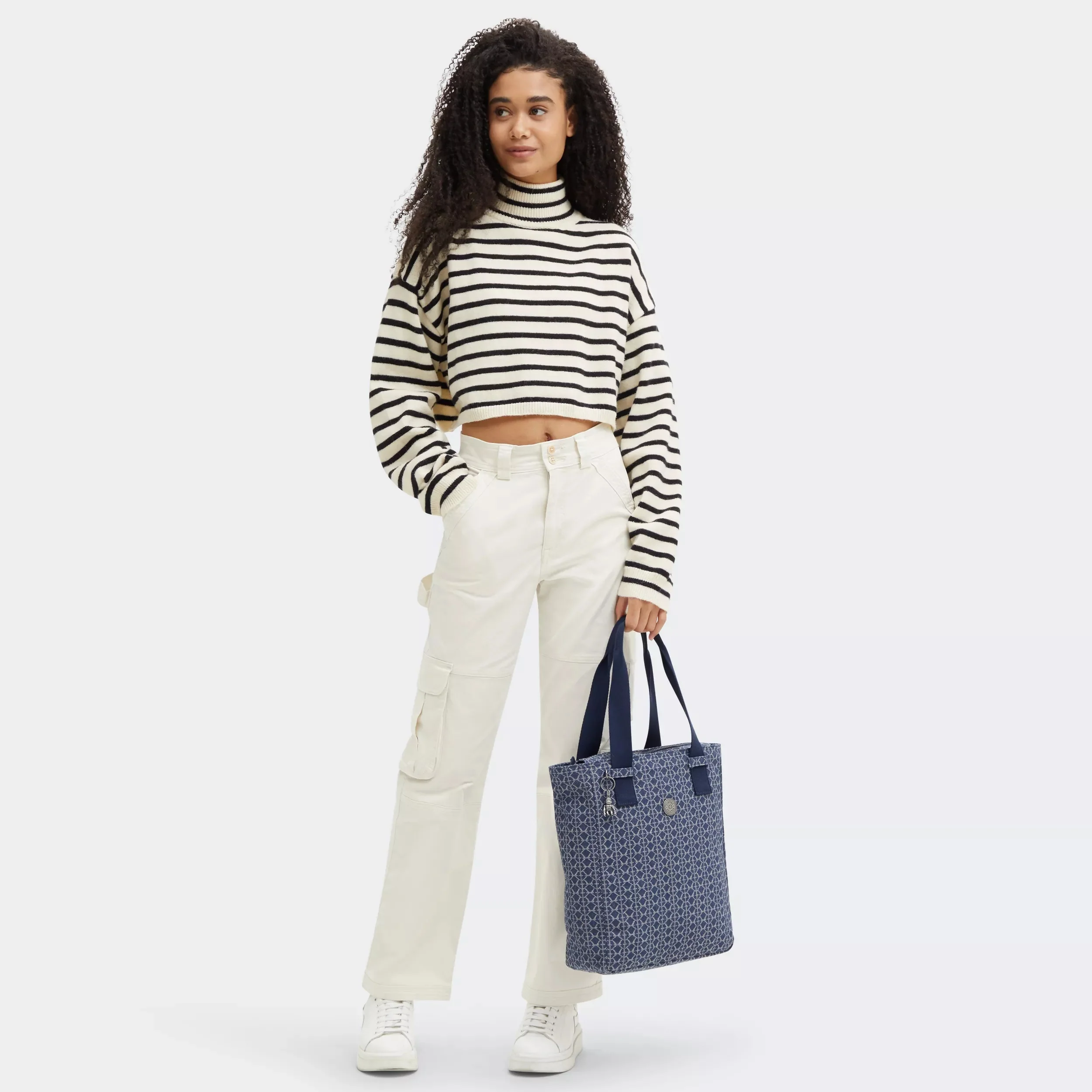 Jowns Printed Denim Tote Bag - Image 2