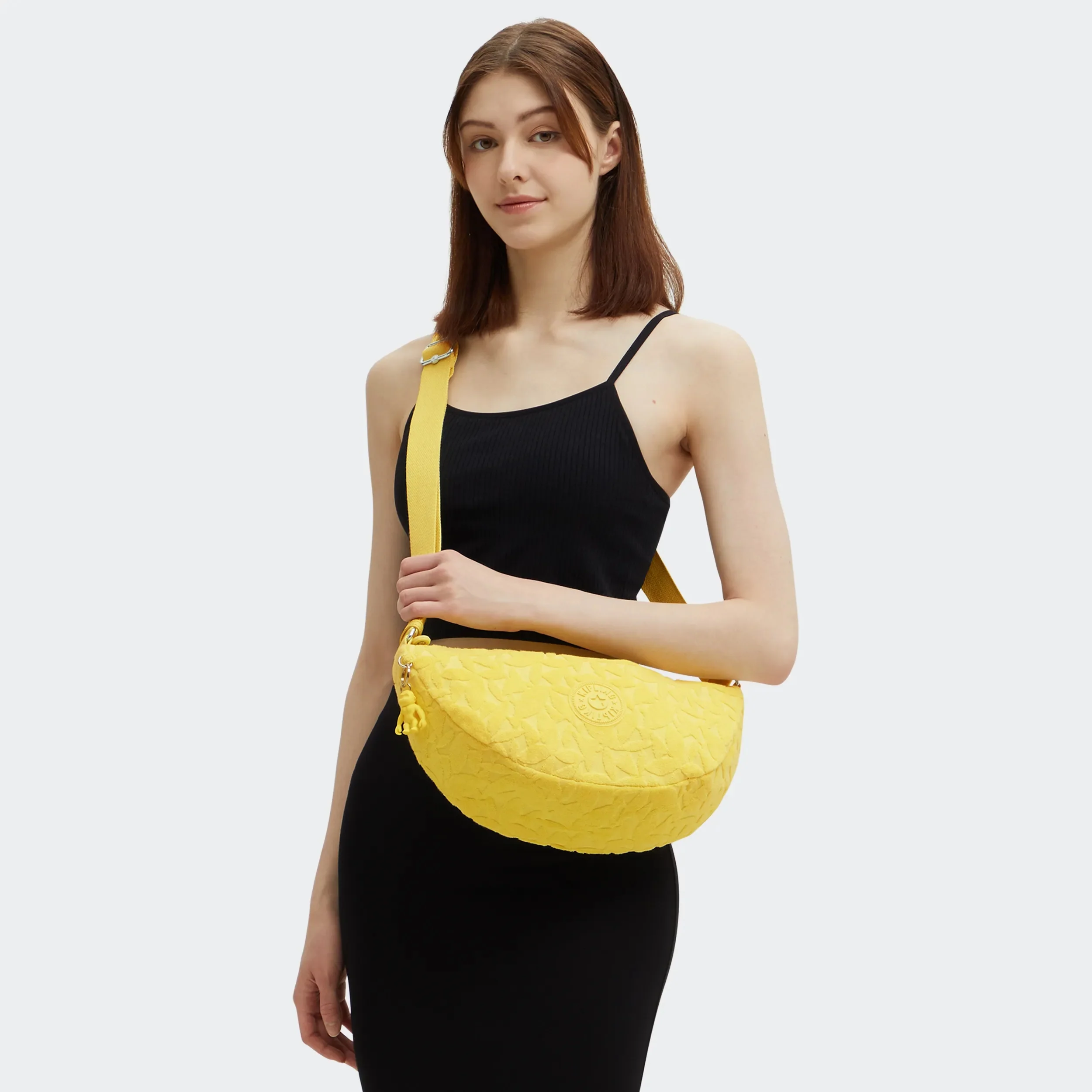 Julisa Terry Cloth Crescent Crossbody Bag - Image 7
