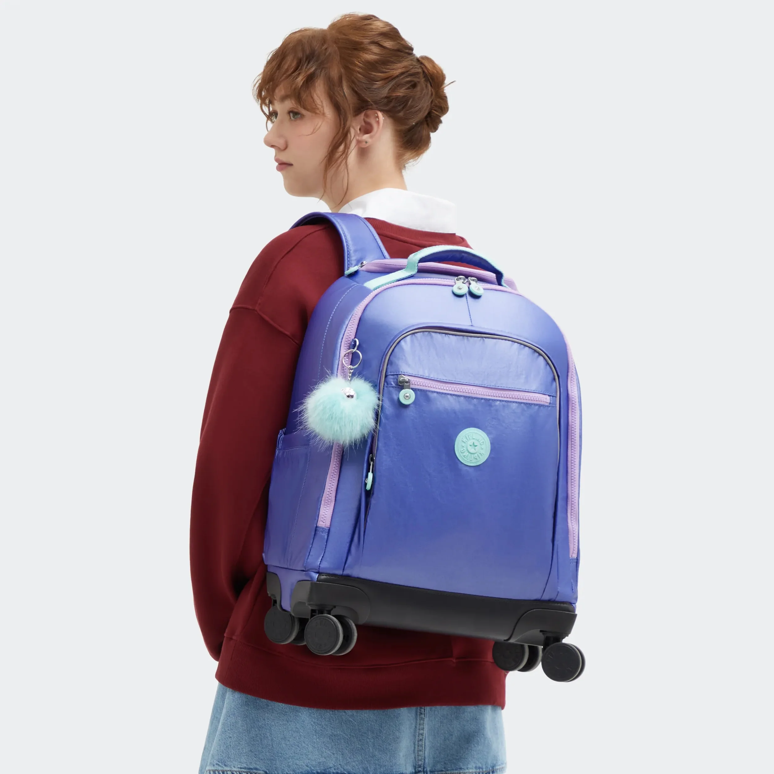 New Zea Metallic 15" Laptop Rolling Backpack - Image 7