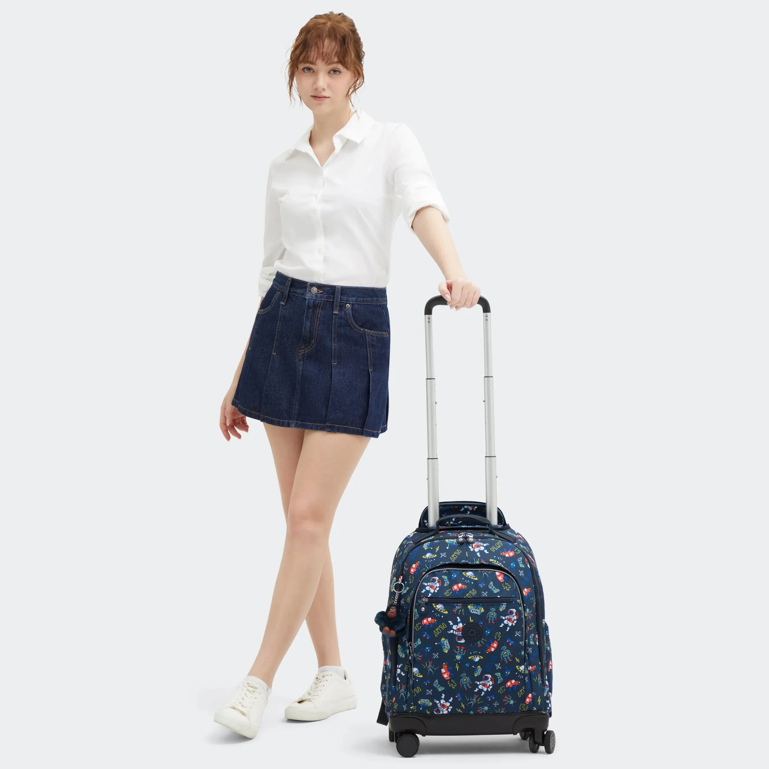 New Zea Printed 15" Laptop Rolling Backpack - Image 2