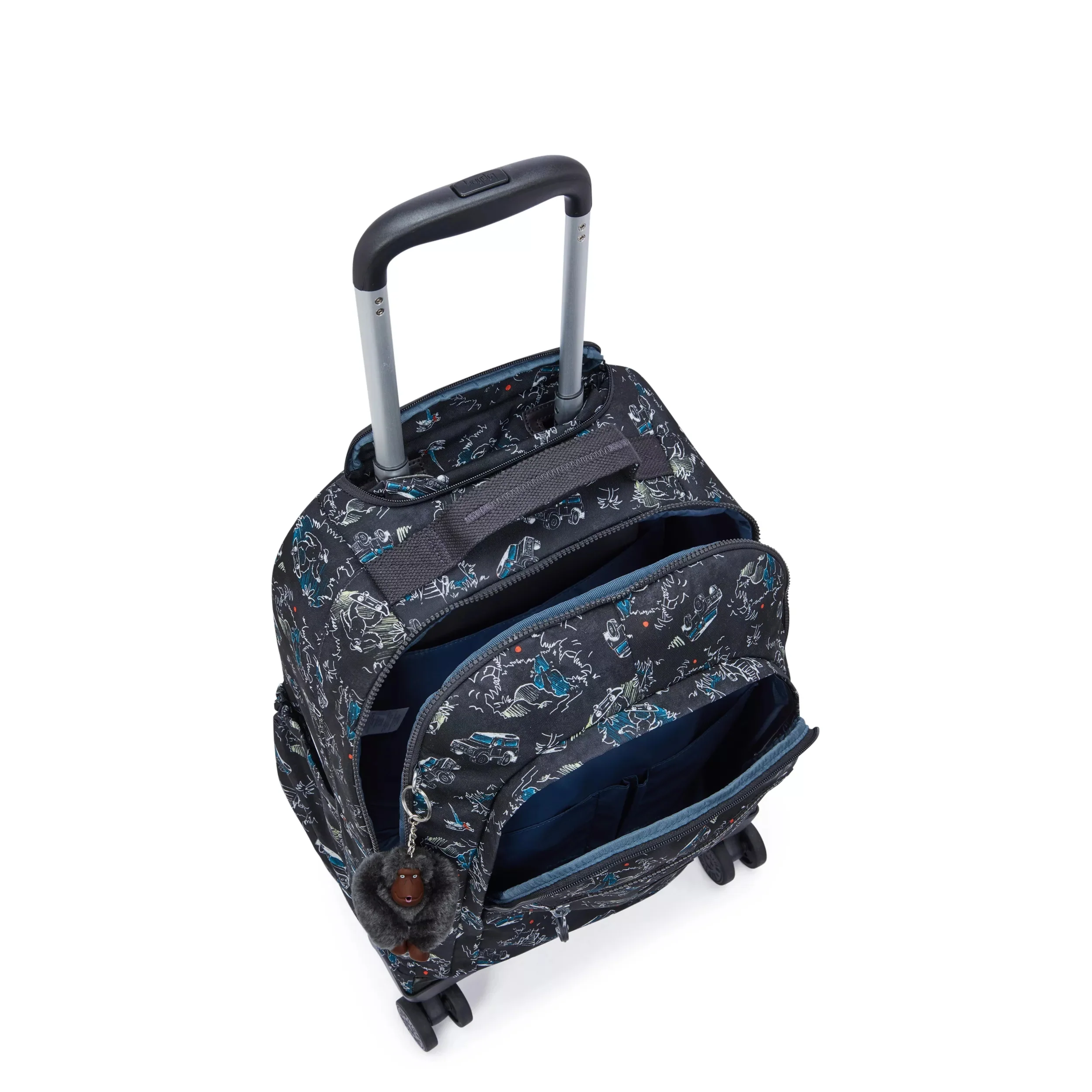 New Zea Printed 15" Laptop Rolling Backpack - Image 3