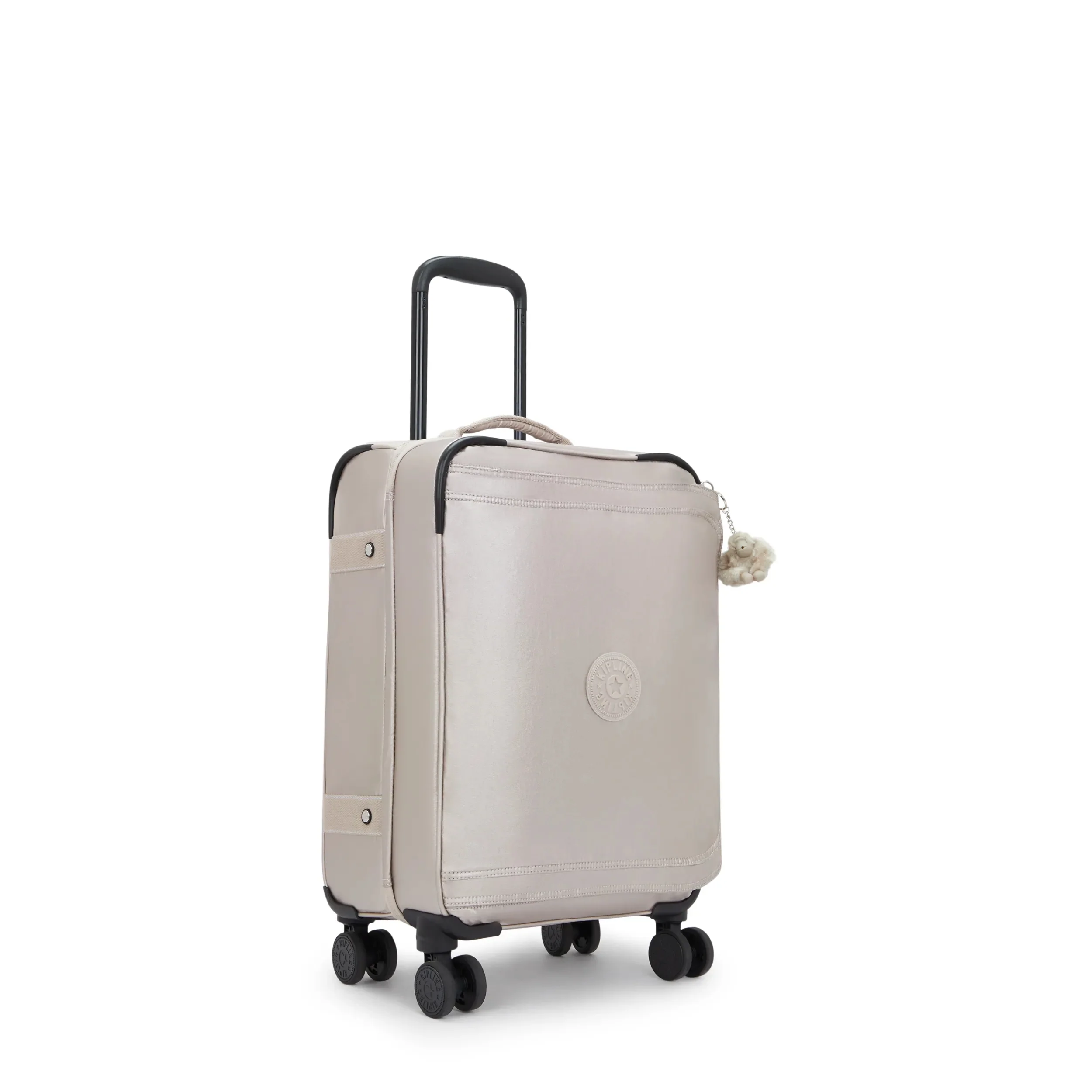 Spontaneous Small Metallic Rolling Luggage - Image 5